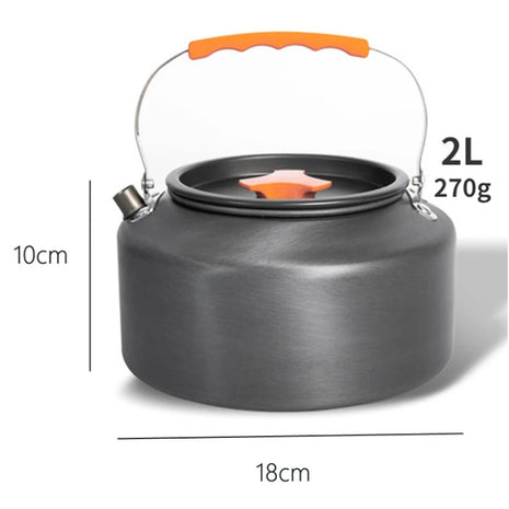 0.8L/1.1L/1.2L/1.6L/2L/2.5L Aluminum alloy Portable Outdoor Camping