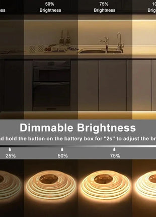 COB LED light bar warm white 5V USB, suitable for room TV wall mirror