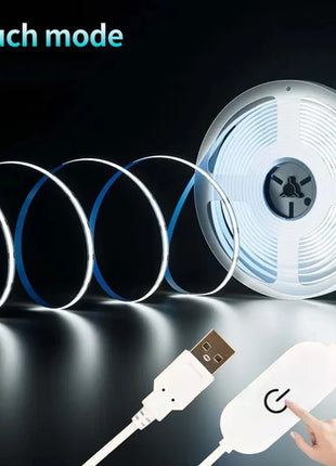 COB LED light bar warm white 5V USB, suitable for room TV wall mirror