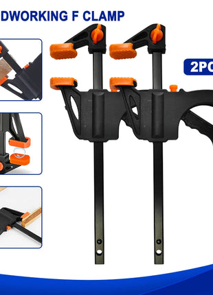 2pc 4 Inch Woodworking F-clip Nylon Quick Woodworking Clip Wooden
