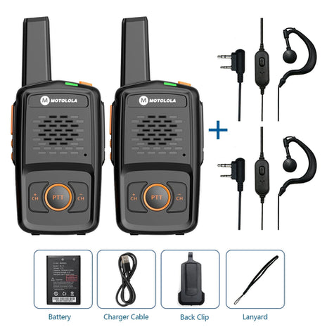 Motolola Mini Walkie Talkie 16 Channels Professional MT-N1 UHF