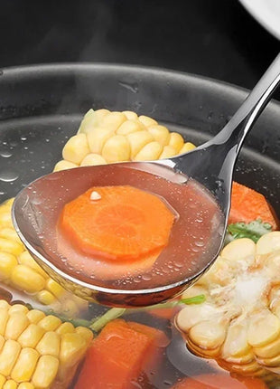 2/1Pcs Stainless Steel Spoon Thicken Long Handle Soup Spoons For Hot