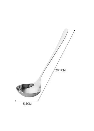 2/1Pcs Stainless Steel Spoon Thicken Long Handle Soup Spoons For Hot