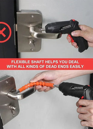 47-Piece Cordless Electric Screwdriver Kit with LED Light,