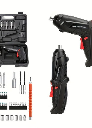 47pcs Electric Screwdriver Cordless Electric Kit Household Small