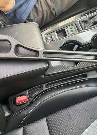2Pcs Car Seat Gap Filler Seat Crevice Storage Box Bag Between Seats