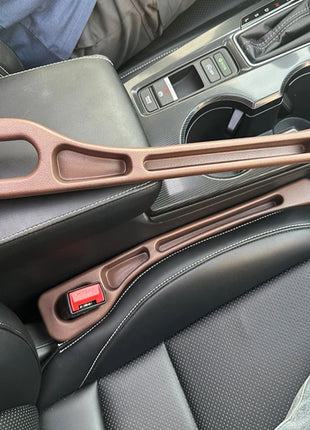 2Pcs Car Seat Gap Filler Seat Crevice Storage Box Bag Between Seats
