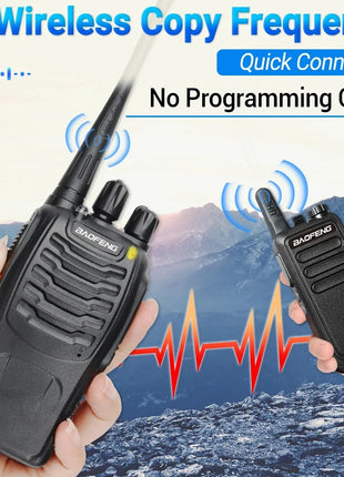 5W Baofeng BF-888S Walkie Talkie USB Plug Dual Band Portable Two Way