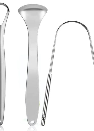 Premium 1pcs/3pcs Metal Tongue Scraper Cleaner for Adults & Kids,