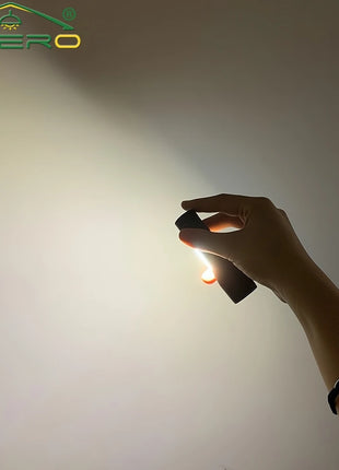 Zoom Mini USB Rechargeable Led Flashlight Portable Built Battery XP-G