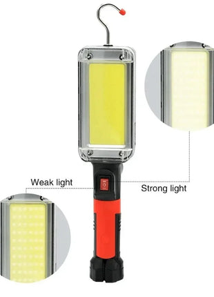 1/2/4PCS Work Light Portable Lamp Hook Magnet Camping Lamp High Low