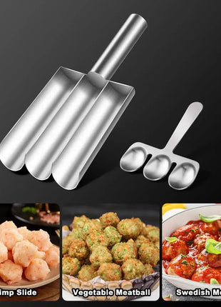 Meatball Maker Set Easy-Release Non-Stick Manual Meatball Spoon for