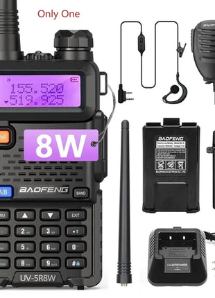 1/2X Baofeng UV-5R 8W Tri-Power Walkie Talkie High Power Dual Band