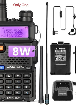 1/2X Baofeng UV-5R 8W Tri-Power Walkie Talkie High Power Dual Band