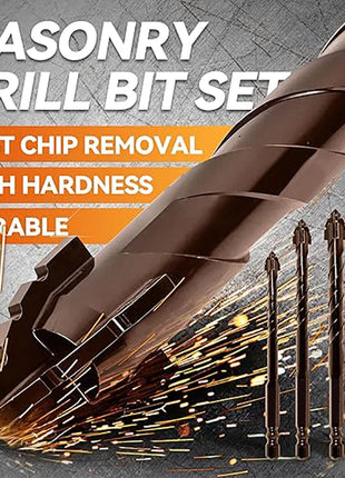 10/7PCS Serrated Drill Bits Set High Strength Special Serrated Twist