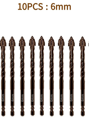 10/7PCS Serrated Drill Bits Set High Strength Special Serrated Twist