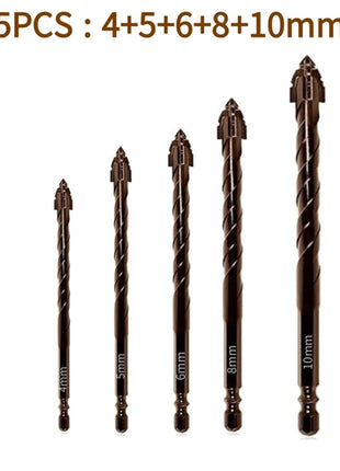 10/7PCS Serrated Drill Bits Set High Strength Special Serrated Twist