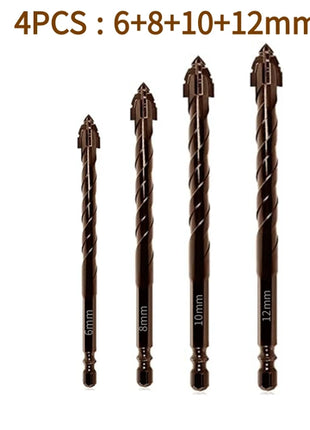 10/7PCS Serrated Drill Bits Set High Strength Special Serrated Twist
