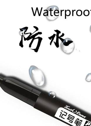 6 PCS Permanent Marker Pen Manga Drawing Markers Black Blue Red