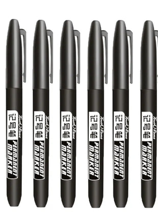6 PCS Permanent Marker Pen Manga Drawing Markers Black Blue Red