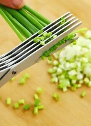 Muti-Layers Kitchen Scissors Stainless Steel Vegetable Cutter Scallion
