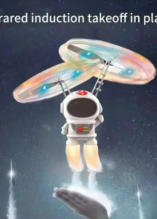 Levitating Luminous Flying Robot Astronaut Toy Aircraft