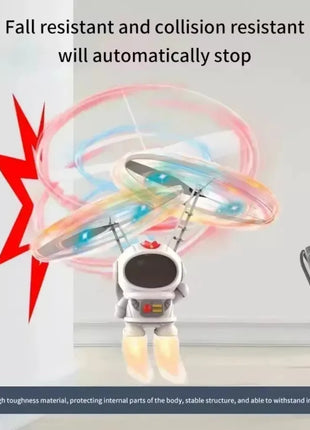 Levitating Luminous Flying Robot Astronaut Toy Aircraft