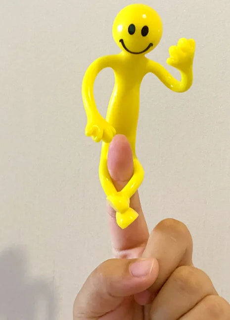 3 PCS Funny Kids Iron Wire Toy  For Adjustable Joints Smiley