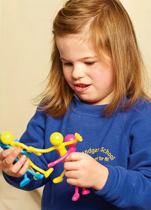 3 PCS Funny Kids Iron Wire Toy  For Adjustable Joints Smiley