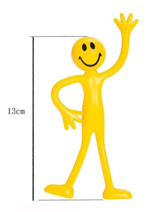 3 PCS Funny Kids Iron Wire Toy  For Adjustable Joints Smiley