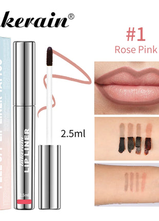 Waterproof Lip Liner Peel Off Tattoo Lipgloss Waterproof Long Lasting