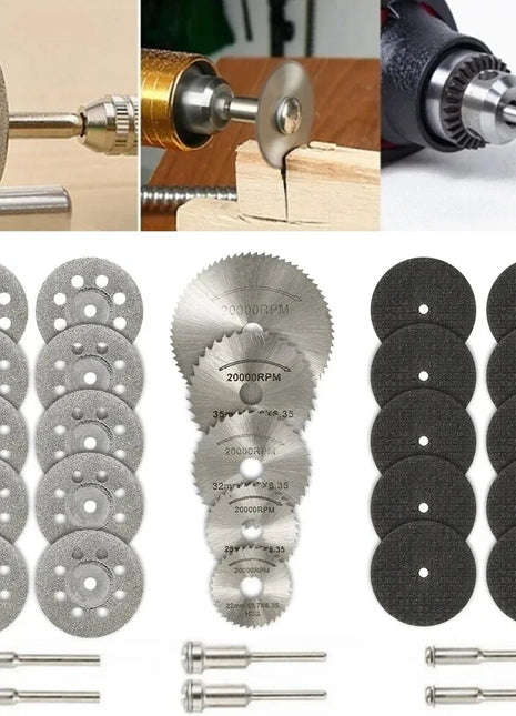 Diamond Cutting Disc HSS Mini Circular Saw Blade Set Sanding Grinding