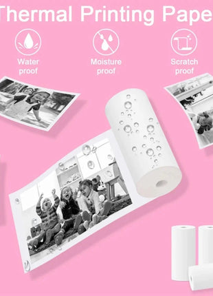 30 Rolls 57*25mm Thermal Paper White Sticker Camera Instant Print Kids
