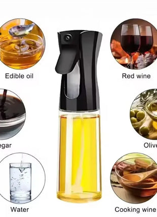 1PC Kitchen Household Oil Spray Bottle Press-type Oil Kettle Oil