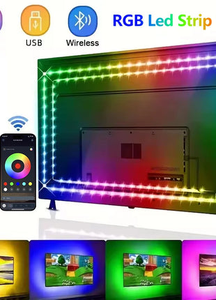 5M-30M 5V TV backlight Led strip light RGB with 44-key remote control