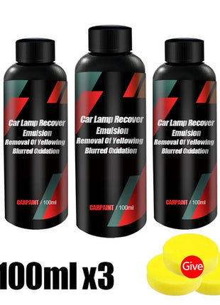 Car Light Restorative Liquid Removing Oxidation Dirt Portable
