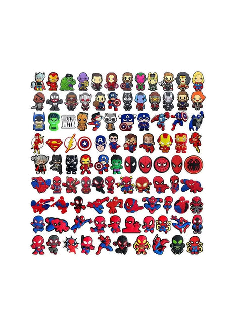 MINISO Random 10/20/30PCS Hot Toys Marvel Spider-Man Series Shoe