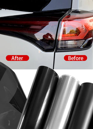 30*200cm Car Headlight Tint Fog Light Taillight Waterproof Stickers