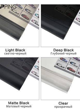 30*200cm Car Headlight Tint Fog Light Taillight Waterproof Stickers