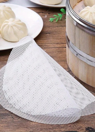 3pcs/set Reusable Silicone Non-Stick Steamer Liners, Round Steaming
