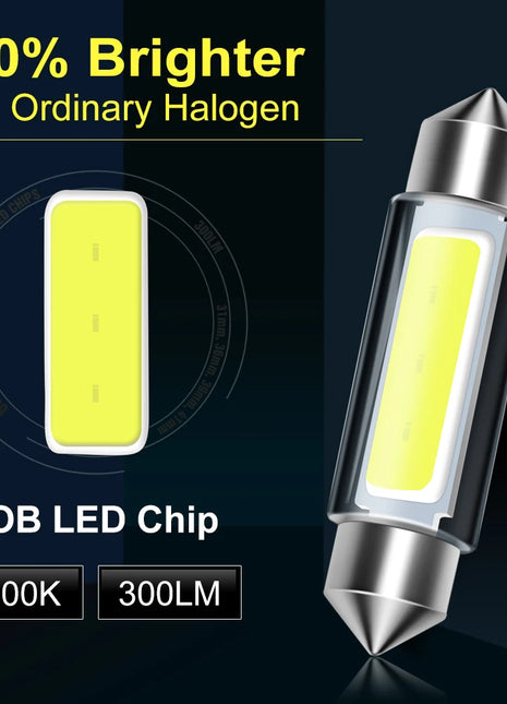 10Pcs C5W C10W LED Bulb Canbus 31mm 36mm 39mm 41mm Festoon Led Car