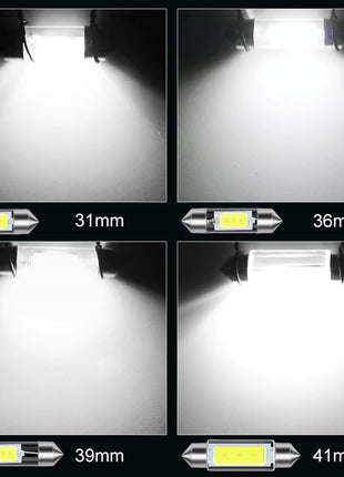 10Pcs C5W C10W LED Bulb Canbus 31mm 36mm 39mm 41mm Festoon Led Car