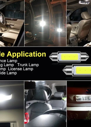 10Pcs C5W C10W LED Bulb Canbus 31mm 36mm 39mm 41mm Festoon Led Car