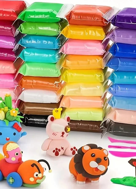 36  Color Clay Air-dried Clay Set, Ultra Light Plastic Clay with