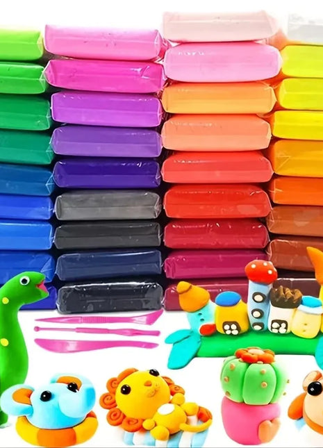 36 Colors Air Dry Clay Set, Ultralight Plastic Clay With Sculpting