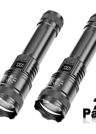 High Power 2000LM LED Flashlight Built-in Battery USB Rechargeable