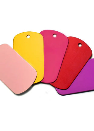 20Pcs Pet Id Dog Tag Aluminum Military Army ID Tag Name Blank Dog Tags