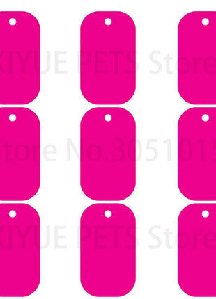 20Pcs Pet Id Dog Tag Aluminum Military Army ID Tag Name Blank Dog Tags