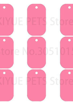 20Pcs Pet Id Dog Tag Aluminum Military Army ID Tag Name Blank Dog Tags