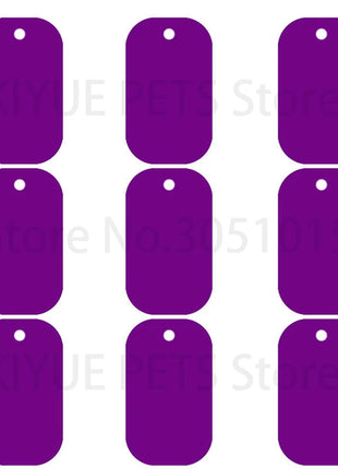 20Pcs Pet Id Dog Tag Aluminum Military Army ID Tag Name Blank Dog Tags